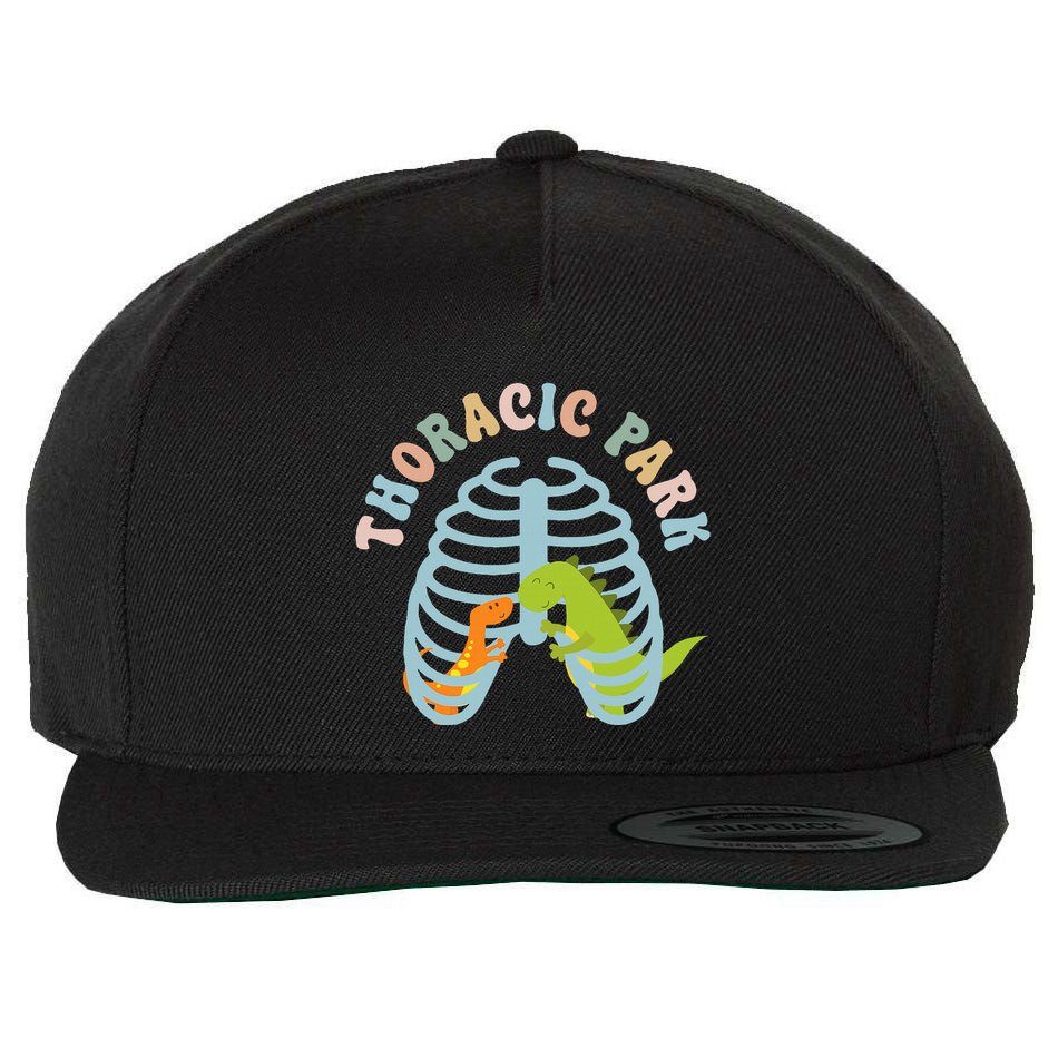 Thoracic Park Funny Nurse Musculoskeletal Cond Wool Snapback Cap