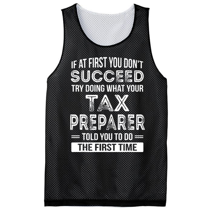 Tax Preparer Funny Tax Season Gift Mesh Reversible Basketball Jersey Tank