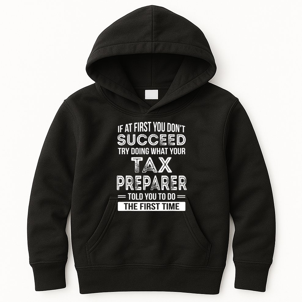 Tax Preparer Funny Tax Season Gift Kids Hoodie