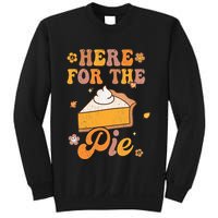 Thanksgiving Pumpkin Fall Vibes Retro Groovy Harvest Sweatshirt