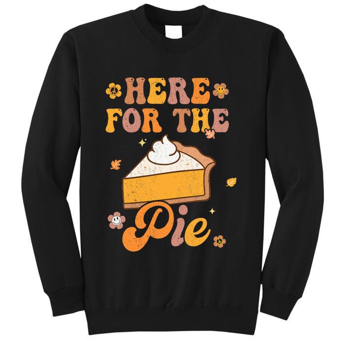Thanksgiving Pumpkin Fall Vibes Retro Groovy Harvest Sweatshirt