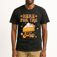 Thanksgiving Pumpkin Fall Vibes Retro Groovy Harvest Tall T-Shirt