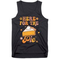 Thanksgiving Pumpkin Fall Vibes Retro Groovy Harvest Tank Top