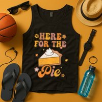 Thanksgiving Pumpkin Fall Vibes Retro Groovy Harvest Tank Top