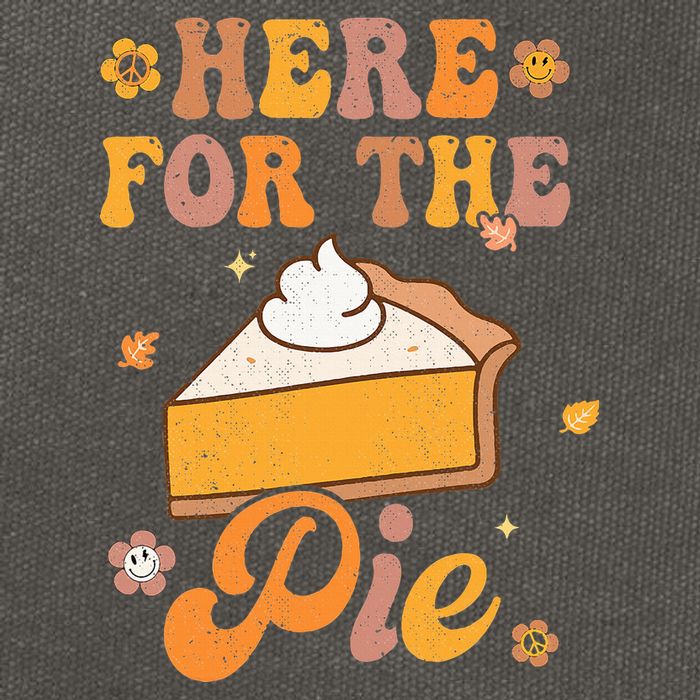 Thanksgiving Pumpkin Fall Vibes Retro Groovy Harvest Cotton Canvas Backpack