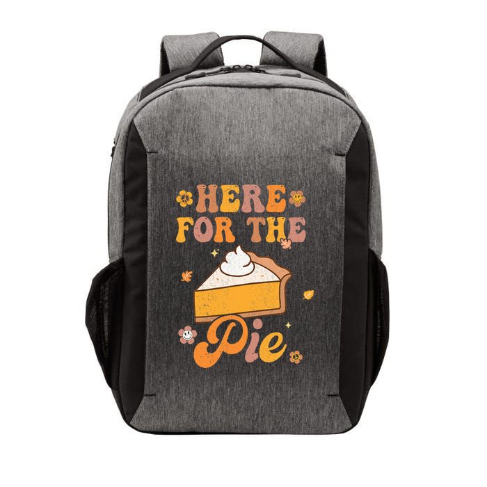Thanksgiving Pumpkin Fall Vibes Retro Groovy Harvest Vector Backpack