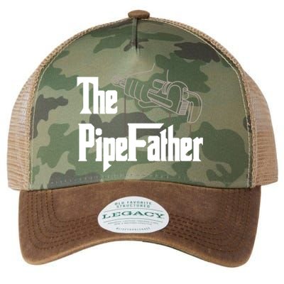 The Pipefather Funny Plumber Dad Fathers Day Gift Legacy Tie Dye Trucker Hat