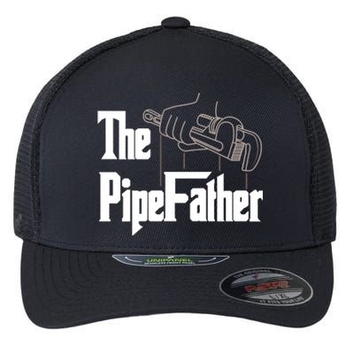 The Pipefather Funny Plumber Dad Fathers Day Gift Flexfit Unipanel Trucker Cap