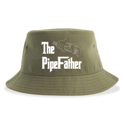 The Pipefather Funny Plumber Dad Fathers Day Gift Sustainable Bucket Hat