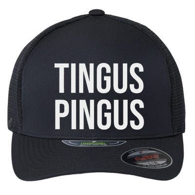 Tingus Pingus Fun Design Flexfit Unipanel Trucker Cap