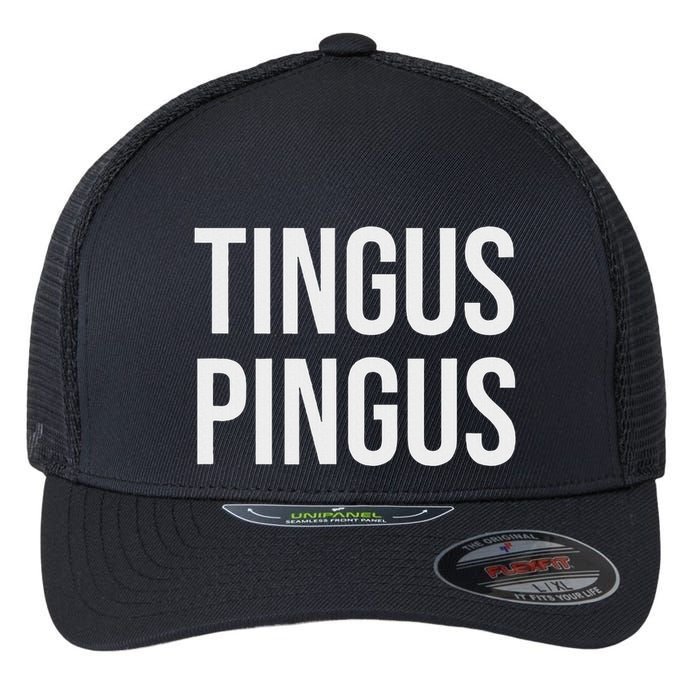 Tingus Pingus Fun Design Flexfit Unipanel Trucker Cap