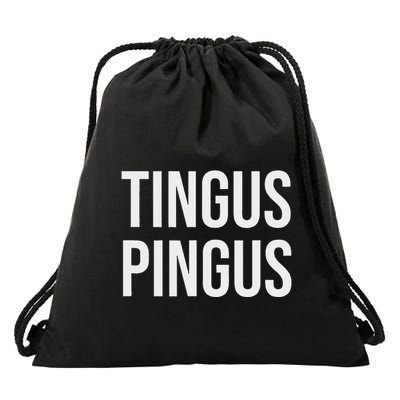 Tingus Pingus Fun Design Drawstring Bag