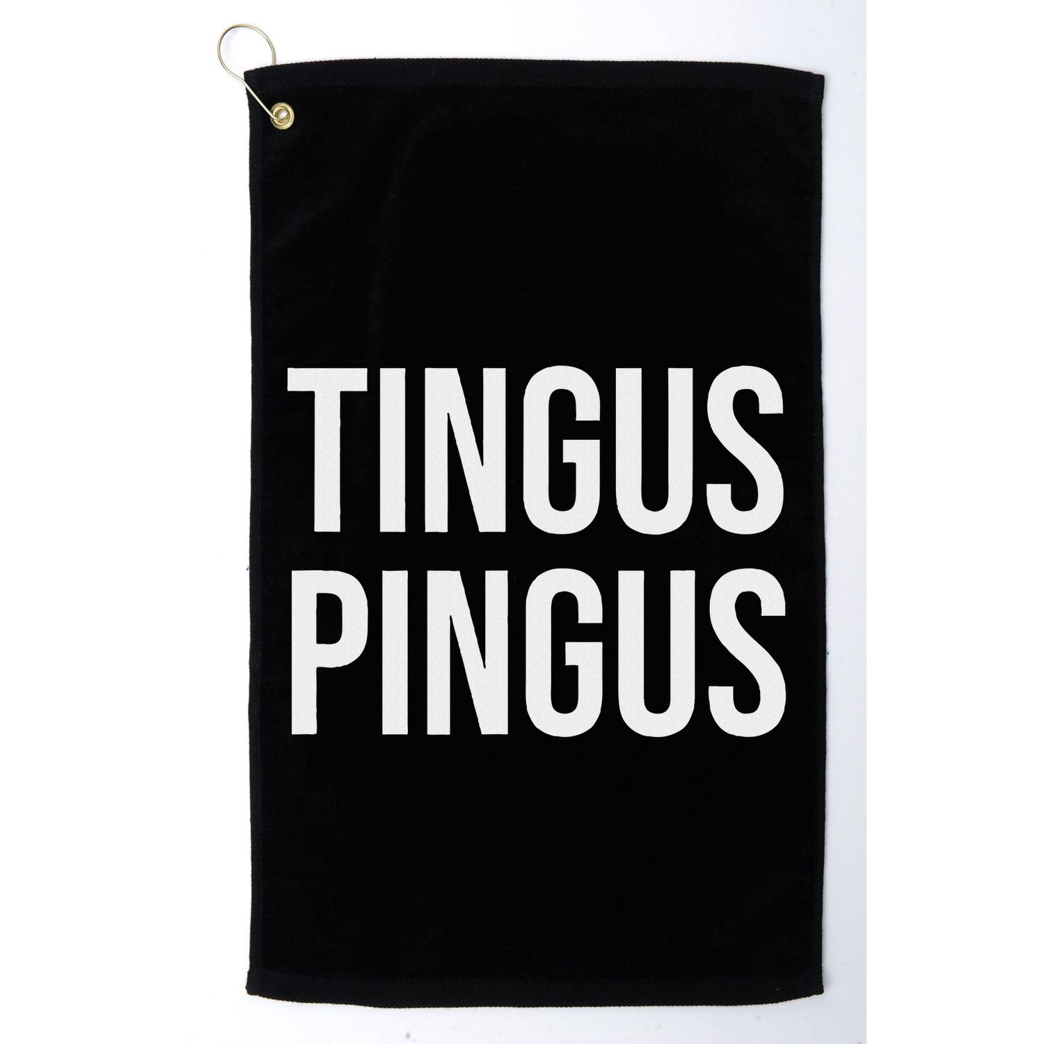 Tingus Pingus Fun Design Golf Towel