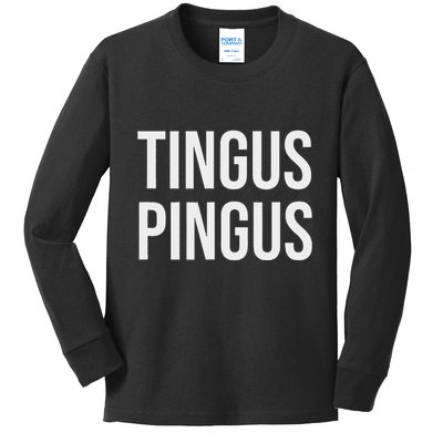 Tingus Pingus Fun Design Kids Long Sleeve Shirt