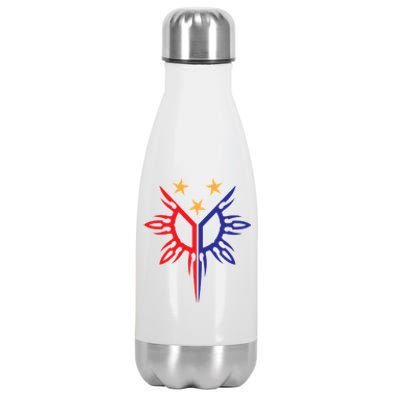 Tribal Philippines Filipino Sun And Stars Flag Stainless Steel Insulated Water Bottle