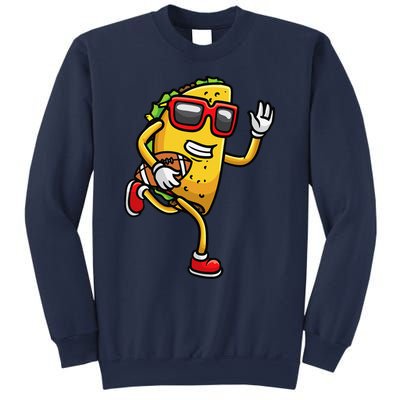 Taco Playing Football Mexican Cinco De Mayo Sweatshirt