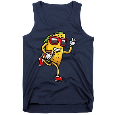 Taco Playing Football Mexican Cinco De Mayo Tank Top