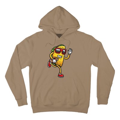 Taco Playing Football Mexican Cinco De Mayo Hoodie