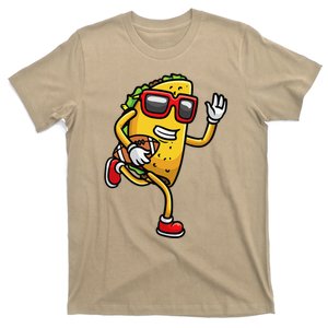 Taco Playing Football Mexican Cinco De Mayo T-Shirt