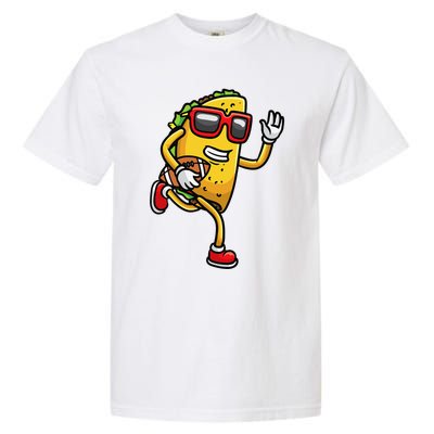 Taco Playing Football Mexican Cinco De Mayo Garment-Dyed Heavyweight T-Shirt