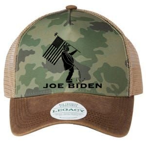 Donald Trump Pees On Joe Biden FJB Anti Biden American Flag Legacy Tie Dye Trucker Hat