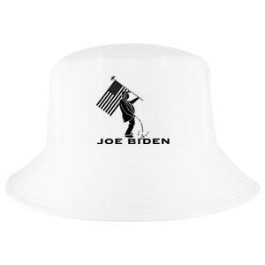 Donald Trump Pees On Joe Biden FJB Anti Biden American Flag Cool Comfort Performance Bucket Hat