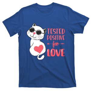 Tested Positive For Love Valentine's Day Couples Cat Pajama Gift T-Shirt