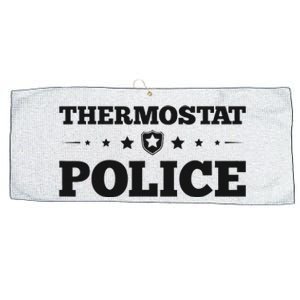 Thermostat Police Fun Dad Gifts Fathers Day Large Microfiber Waffle Golf Towel