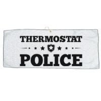 Thermostat Police Fun Dad Gifts Fathers Day Large Microfiber Waffle Golf Towel