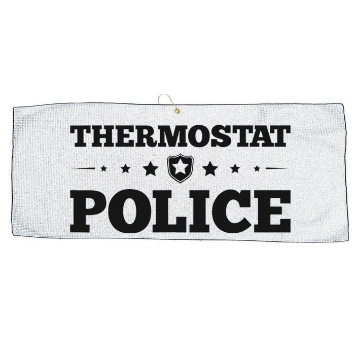 Thermostat Police Fun Dad Gifts Fathers Day Large Microfiber Waffle Golf Towel