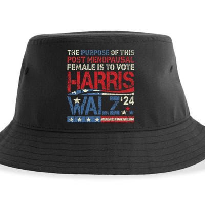 The Purpose Fotr This Post Menopausal Female Harris Walz 24 Sustainable Bucket Hat