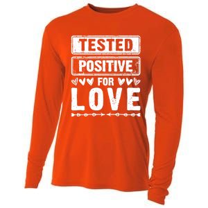 Tested Positive For Love Valentine's Day For Couples Gift Cooling Performance Long Sleeve Crew