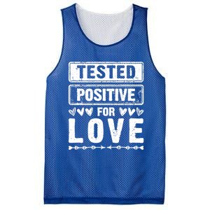 Tested Positive For Love Valentine's Day For Couples Gift Mesh Reversible Basketball Jersey Tank