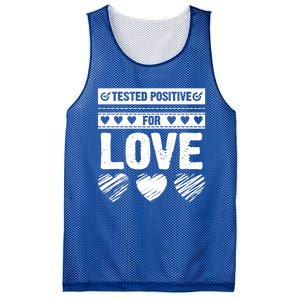 Tested Positive For Love Valentine's Day For Couples Pajama Meaningful Gift Mesh Reversible Basketball Jersey Tank