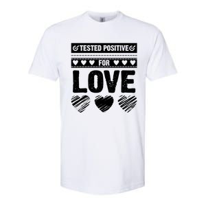 Tested Positive For Love Valentine's Day For Couples Pajama Meaningful Gift Softstyle CVC T-Shirt