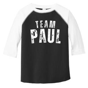 Team Paul Family Personalized Name Paul Toddler Fine Jersey T-Shirt