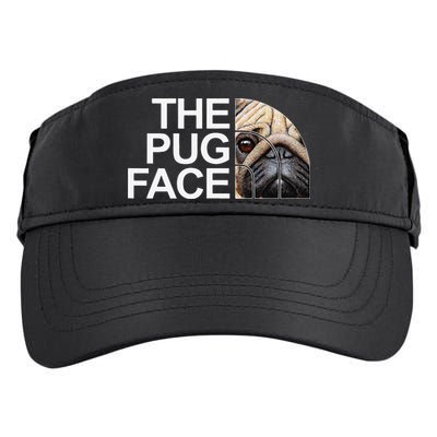 The Pug Face Dog Funny Pug Adult Drive Performance Visor