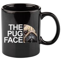 The Pug Face Dog Funny Pug 11oz C Handle Ceramic Mug