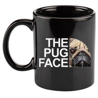 The Pug Face Dog Funny Pug 11oz C Handle Ceramic Mug