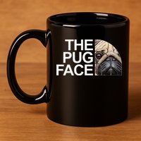 The Pug Face Dog Funny Pug 11oz C Handle Ceramic Mug
