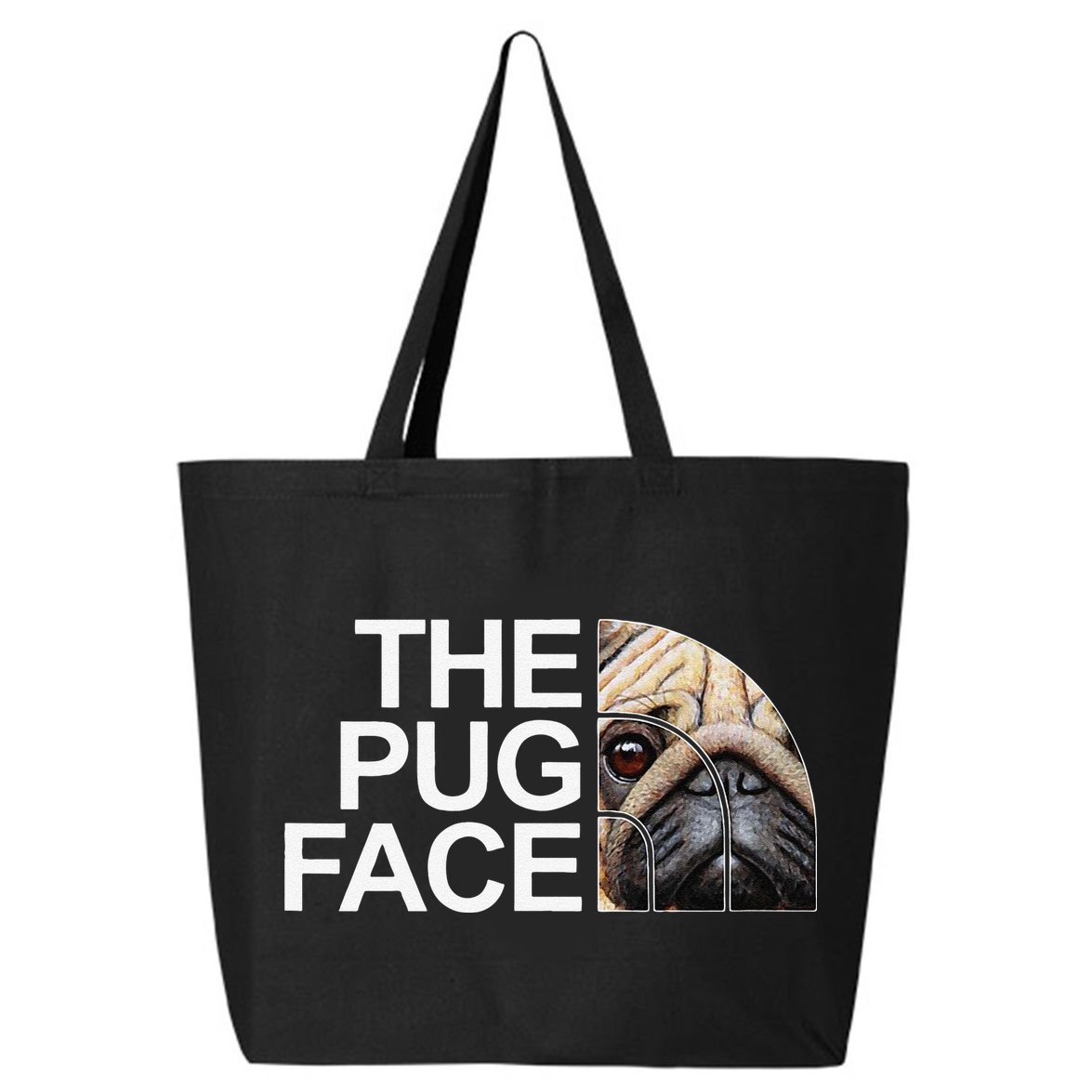 The Pug Face Dog Funny Pug 25L Jumbo Tote