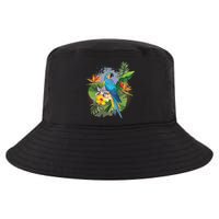 Tropical Paradise Flower Parrot Cool Comfort Performance Bucket Hat