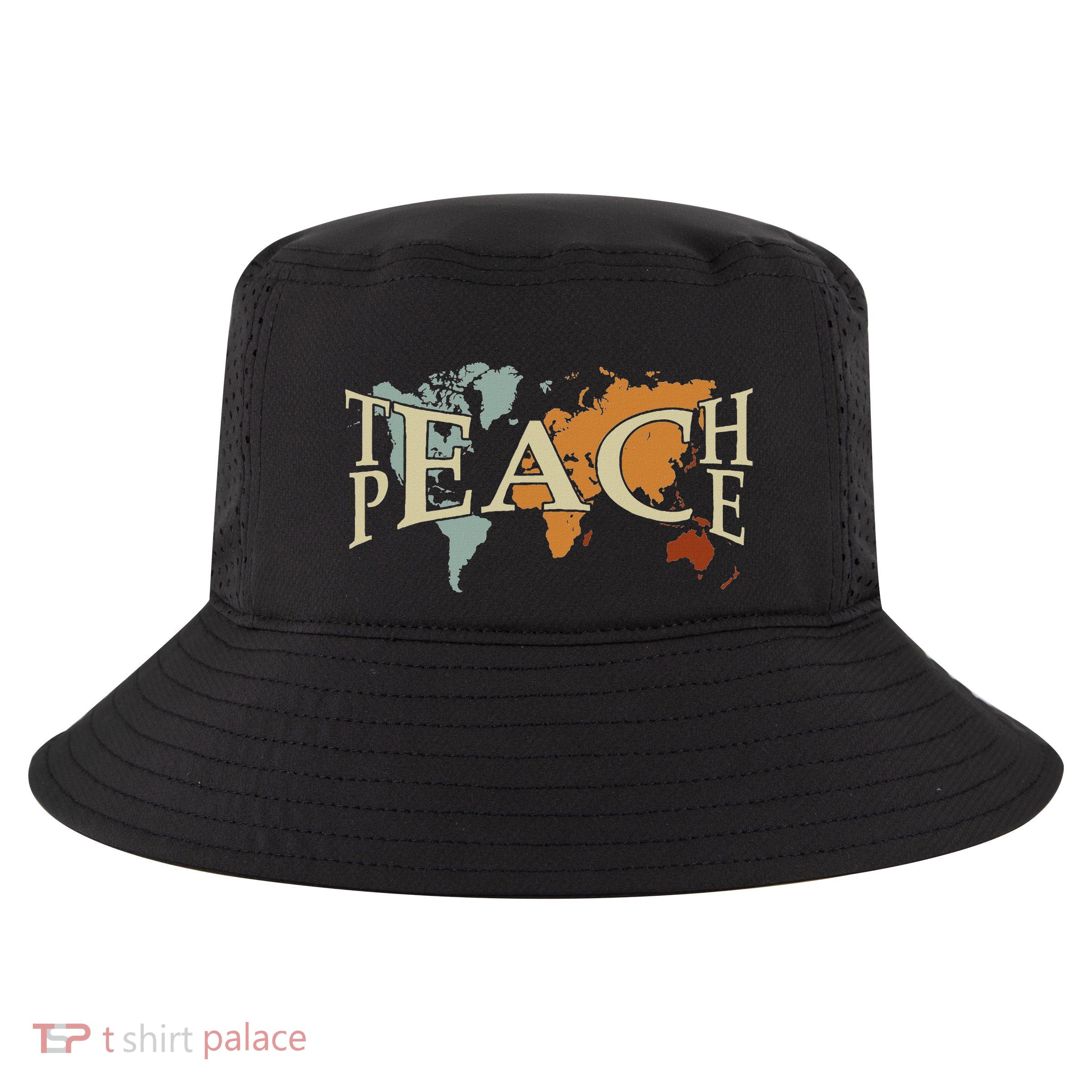 Teach Peace For Teachers And Educators Counselor Cool Comfort Performance Bucket Hat