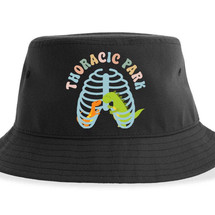 Thoracic Park Funny Nurse Musculoskeletal Cond Sustainable Bucket Hat