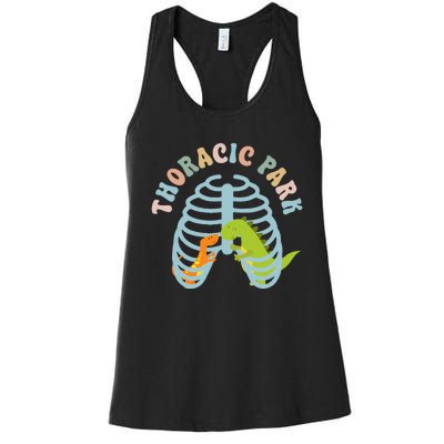 Thoracic Park Funny Nurse Musculoskeletal Cond Women's Racerback Tank