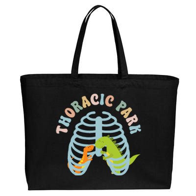 Thoracic Park Funny Nurse Musculoskeletal Cond Cotton Canvas Jumbo Tote