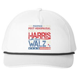 The Purpose Fotr This Post Menopausal Female Harris Walz 24 Snapback Five-Panel Rope Hat