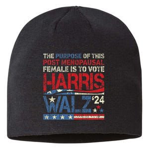 The Purpose Fotr This Post Menopausal Female Harris Walz 24 Sustainable Beanie