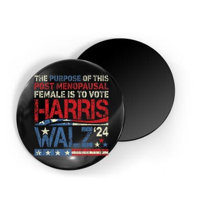 The Purpose Fotr This Post Menopausal Female Harris Walz 24 Magnet