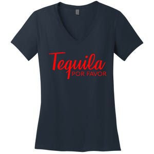 TEQUILA POR FAVOR Cinco De Mayo Drinking Tee Women's V-Neck T-Shirt